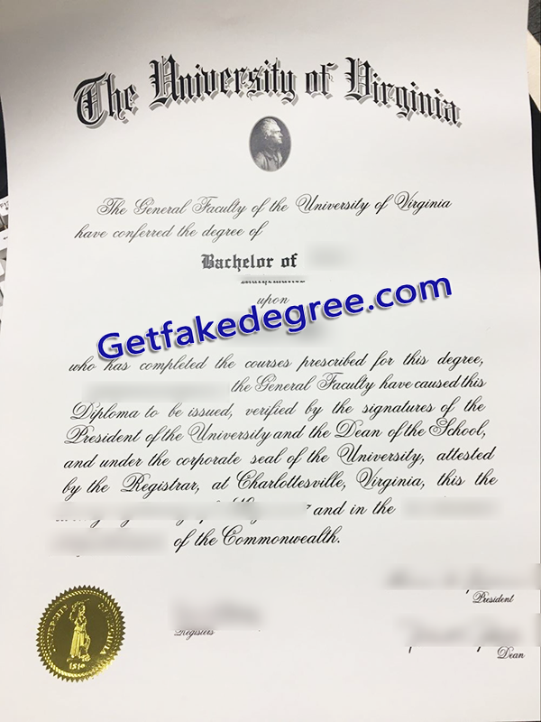 University of Virginia diploma, University of Virginia fake degree