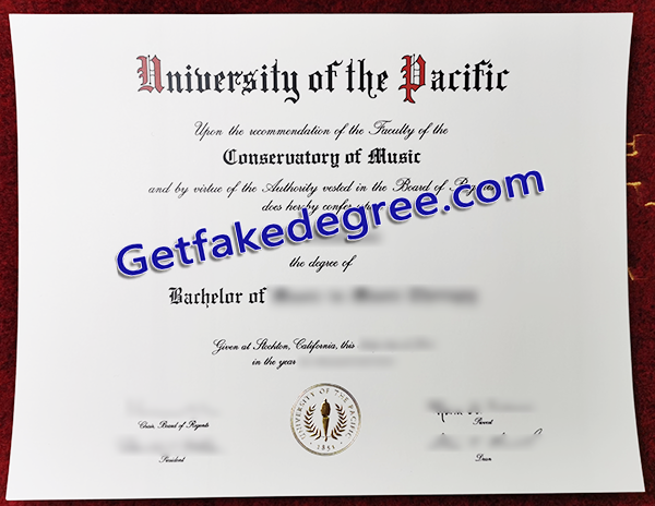 University of the Pacific diploma, University of the Pacific fake degree