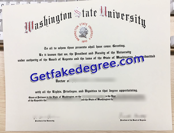 Washington State University degree, WSU fake diploma