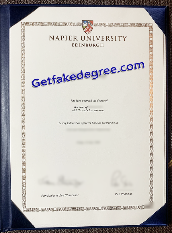 Edinburgh Napier University diploma, Edinburgh Napier University fake degree