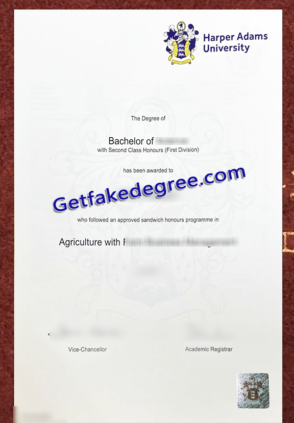 Harper Adams University diploma, Harper Adams University fake degree