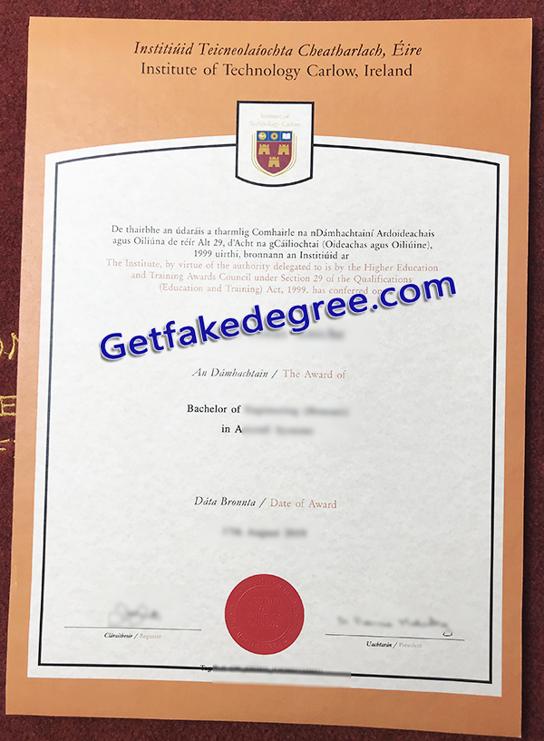 Institute of Technology Carlow Ireland degree, IT Carlow fake diploma