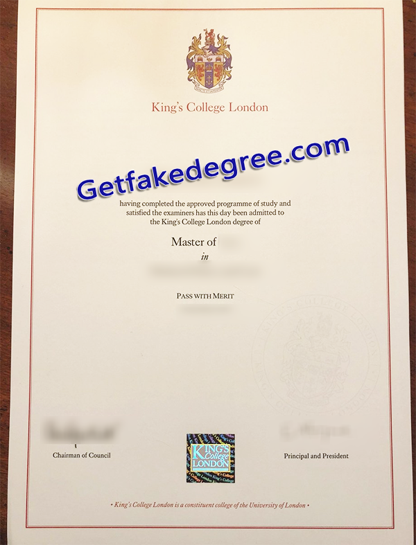 King's College London diploma, KCL fake degree