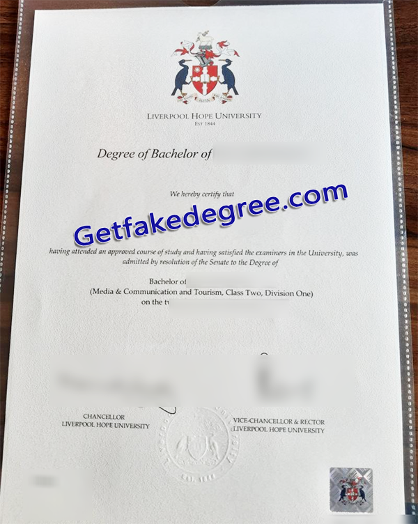Liverpool Hope University degree, Liverpool Hope University fake diploma