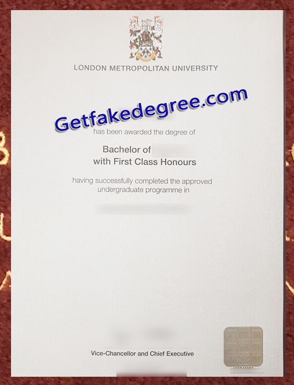 London Metropolitan University degree, London Metropolitan University fake diploma