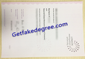 buy fake London Metropolitan University diploma