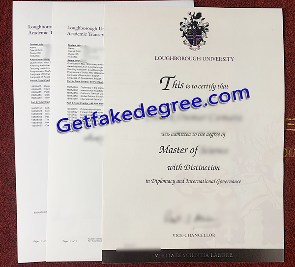 Loughborough University fake degree, Loughborough University fake transcript