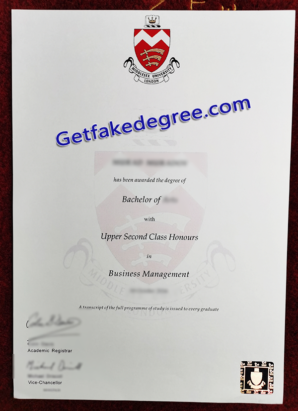 Middlesex University diploma, Middlesex University fake degree