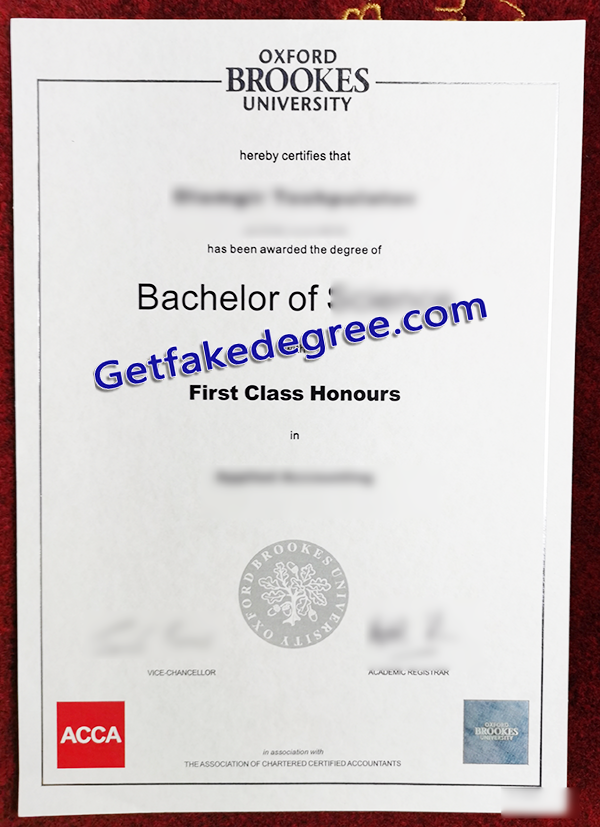 Oxford Brookes University diploma, Oxford Brookes University fake degree