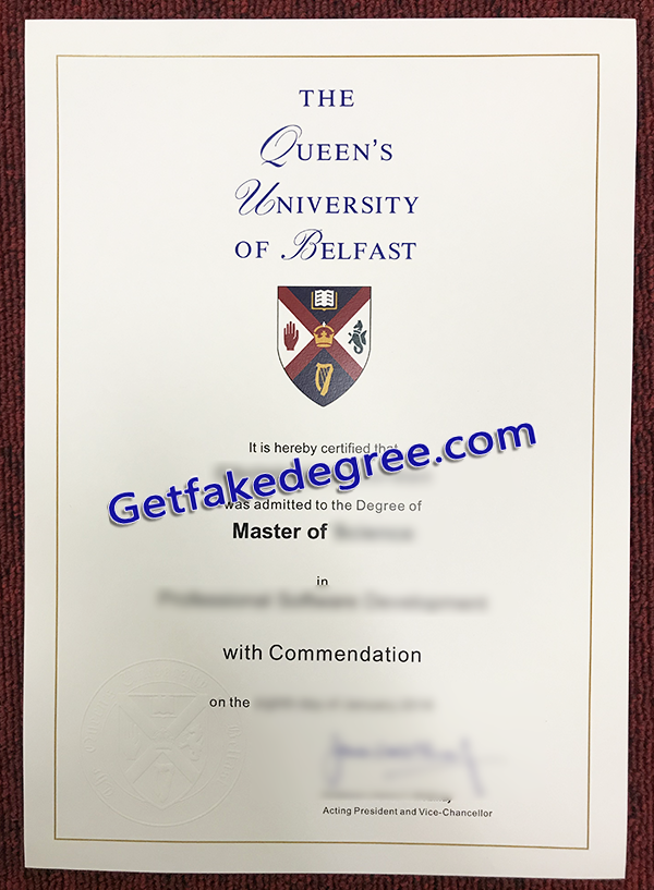 Queen's University Belfast diploma, Queen's University Belfast fake degree