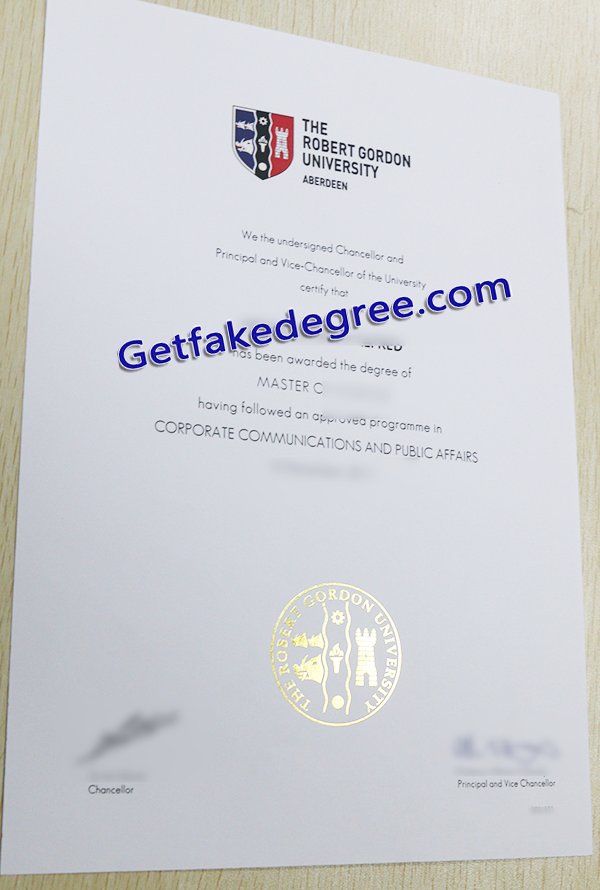 Robert Gordon University diploma, Robert Gordon University fake degree