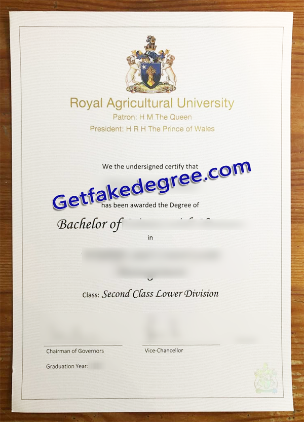 Royal Agricultural University degree, Royal Agricultural University fake diploma