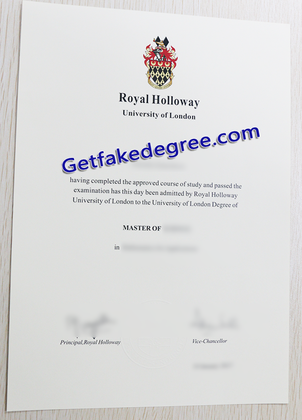Royal Holloway diploma, Royal Holloway fake degree