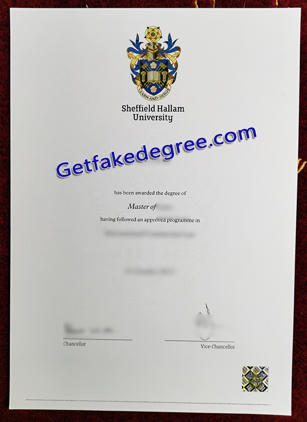 Sheffield Hallam University degree, SHU fake diploma