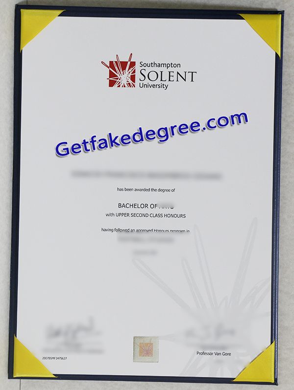Southampton Solent University diploma, Solent University fake degree
