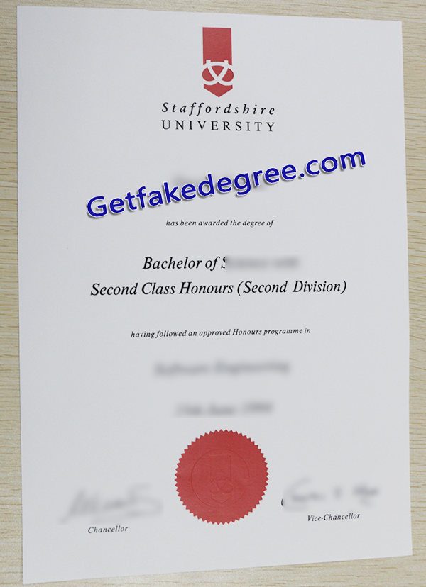 Staffordshire University degree, Staffordshire University fake diploma