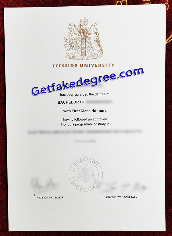 Teesside University diploma, Teesside University fake degree
