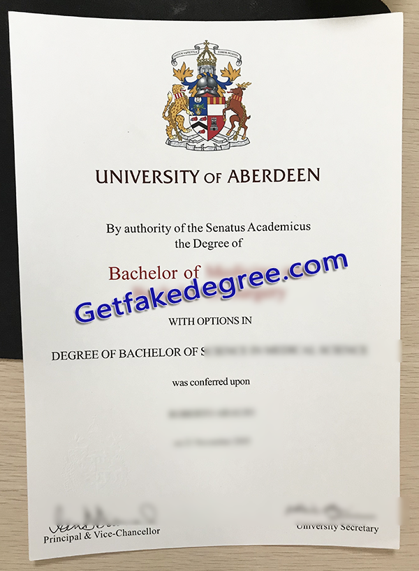 University of Aberdeen degree, University of Aberdeen fake diploma