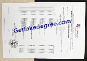 buy fake University of Aberdee transcript