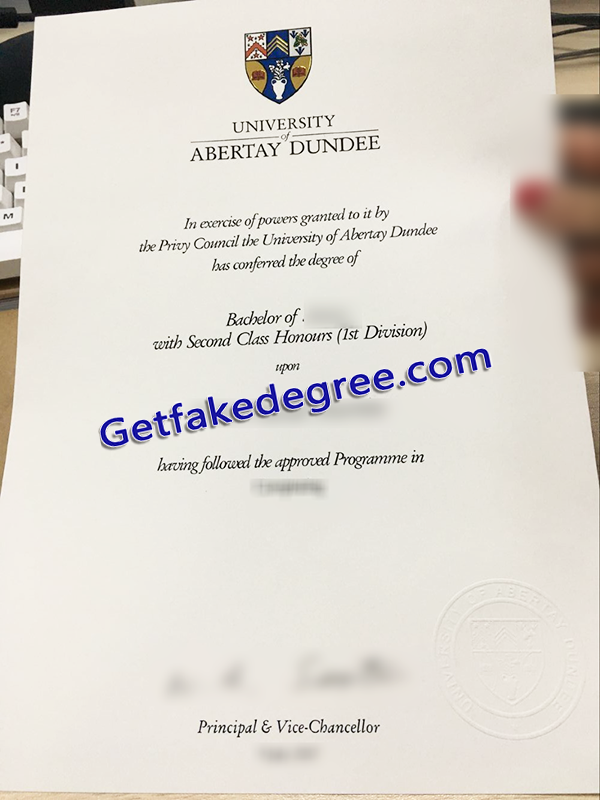 University of Abertay Dundee diploma, Abertay University fake degree