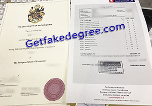 buy fake University of Buckingham degree transcript