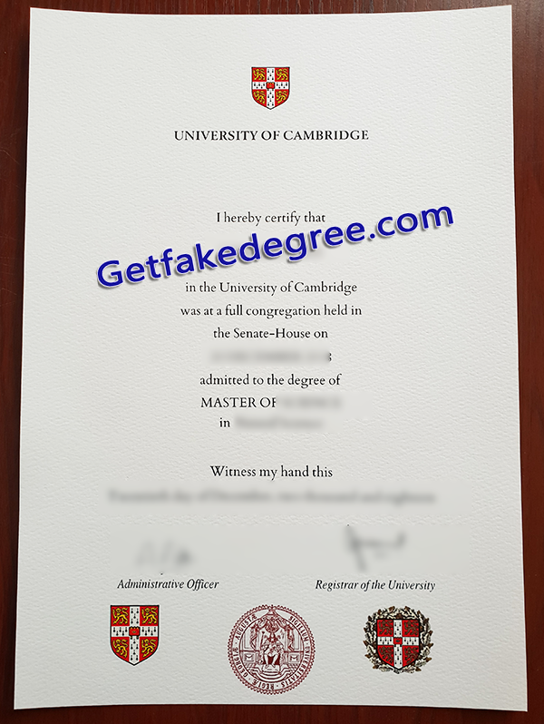 University of Cambridge diploma, University of Cambridge fake degree