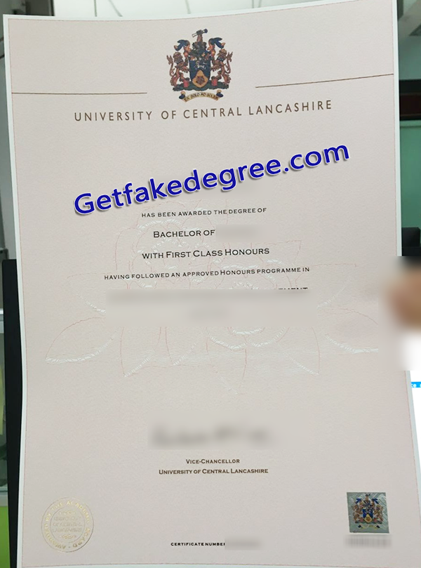 University of Central Lancashire diploma, UCLan fake degree