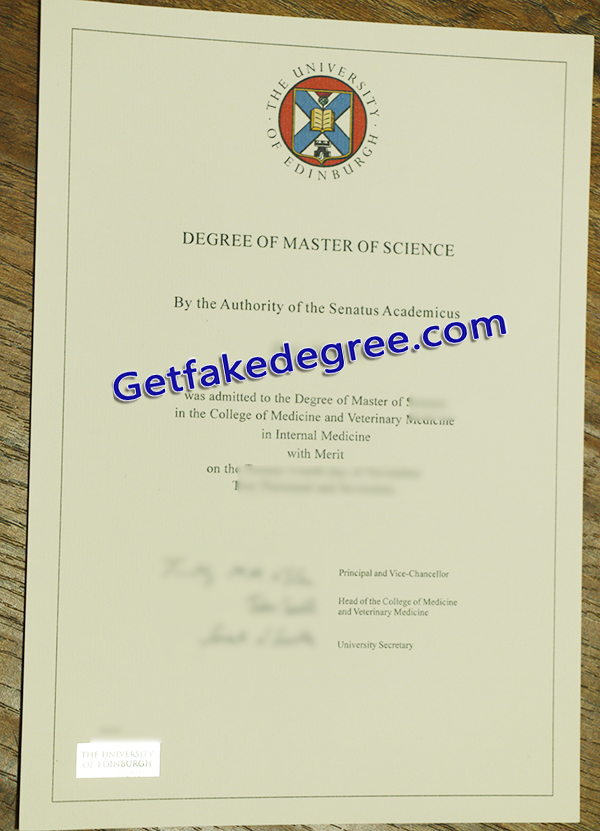 University of Edinburgh degree, University of Edinburgh fake diploma