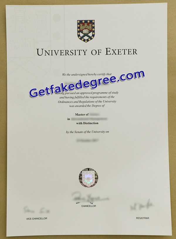 University of Exeter diploma, fake University of Exeter degree