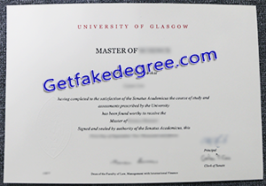 buy fake University of Glasgow degree