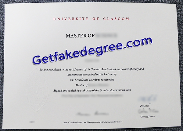University of Glasgow diploma, fake University of Glasgow degree