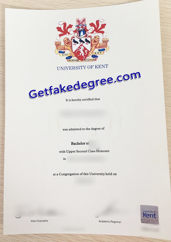 University of Kent certificate, University of Kent fake degree