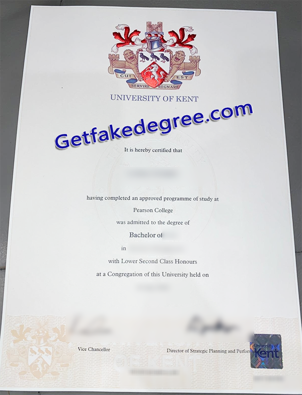 University of Kent diploma, fake University of Kent degree