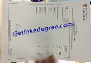 buy fake University of Leicester transcript