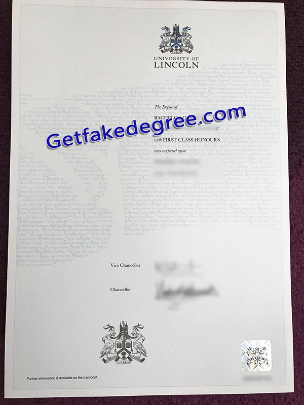 University of Lincoln diploma, fake University of Lincoln degree