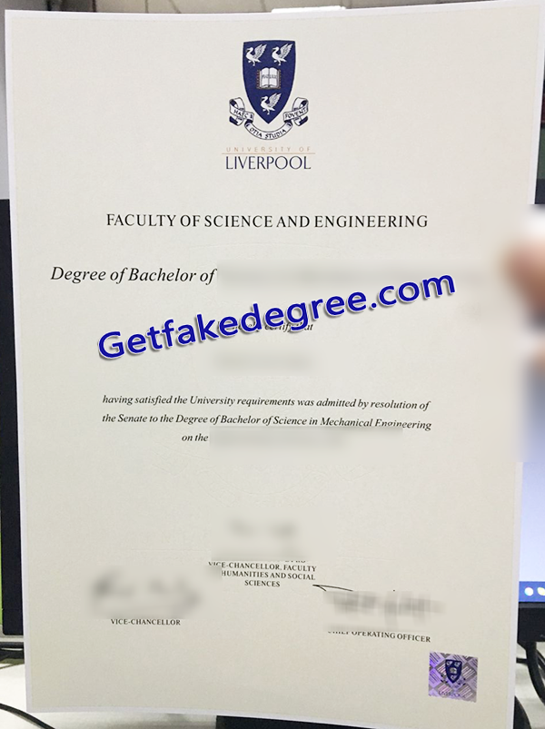 University of Liverpool degree, fake University of Liverpool diploma