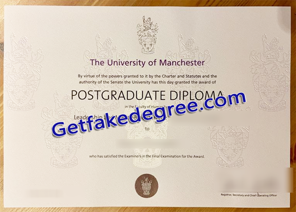 University of Manchester degree, fake University of Manchester diploma