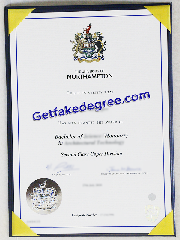 University of Northampton diploma, fake University of Northampton degree