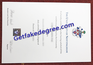 buy fake University of Nottingham diploma