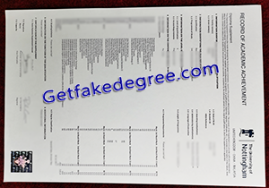 buy fake University of Nottingham transcript