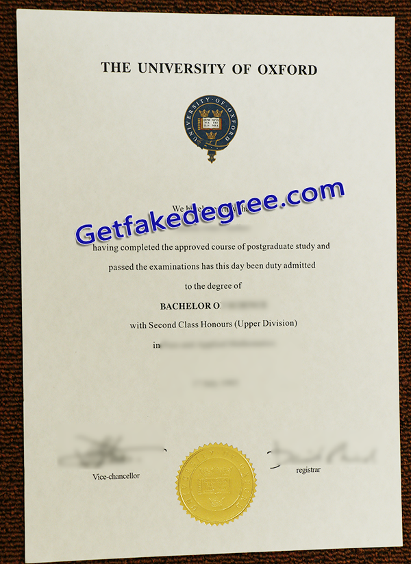 University of Oxford degree, University of Oxford fake diploma
