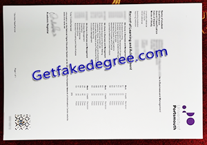 buy fake University of Portsmouth transcript