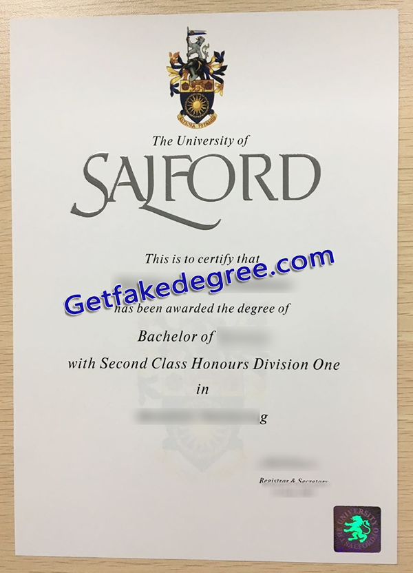 University of Salford diploma, University of Salford fake degree