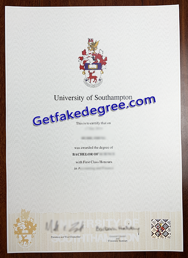 University of Southampton degree, fake University of Southampton diploma