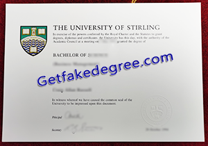 buy fake University of Stirling degree