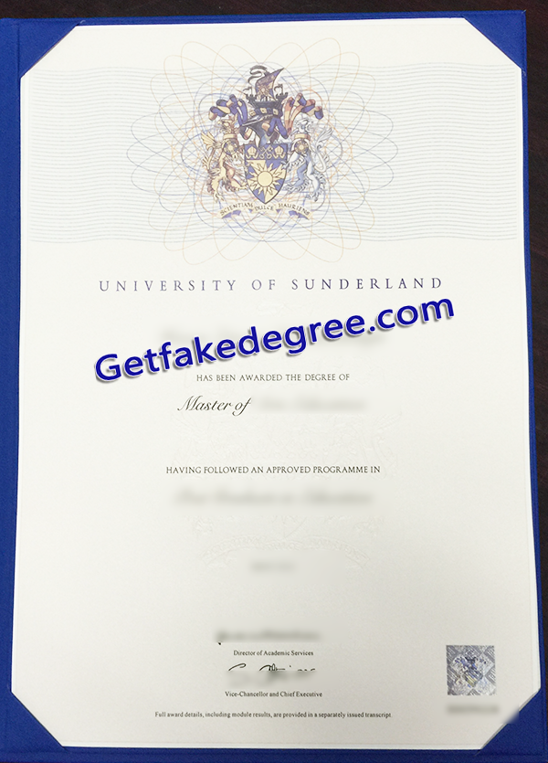 University of Sunderland degree, University of Sunderland fake diploma