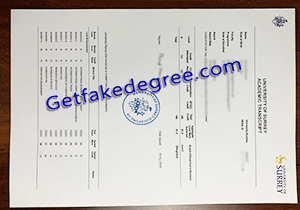 buy fake University of Surrey transcript