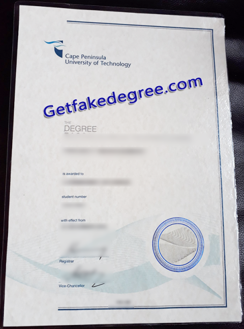 Sale Cape Peninsula University of Technology Fake Diploma - Buy Fake ...