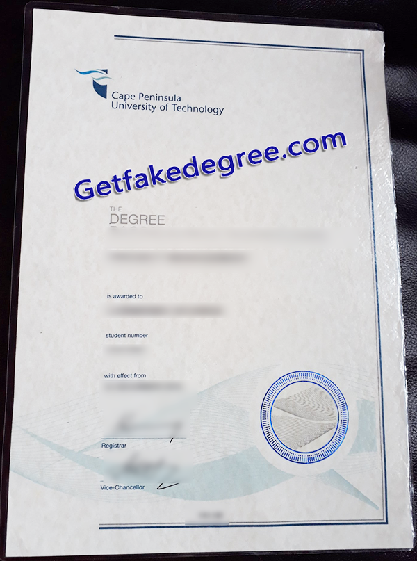 Cape Peninsula University of Technology degree, CPUT fake diploma