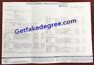 buy fake Drexel University transcript